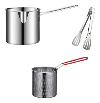 Olla Freidora De Acero Inoxidablecesta