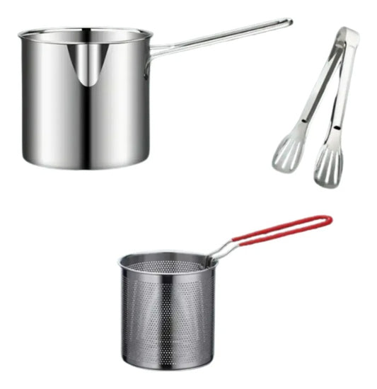 Olla Freidora De Acero Inoxidablecesta