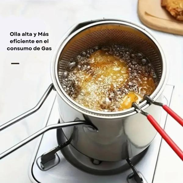 Olla Freidora De Acero Inoxidablecesta